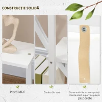 Outsunny Suport pentru plante cu 5 niveluri Scara in forma de jumatate de luna Suport pentru ghivece Raft pentru interior, exterior, camera de zi, studiu, balcon si dormitor(m-6)