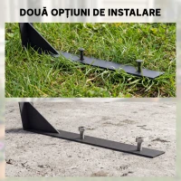 Outsunny Acoperiș exterior pentru mașină de tuns iarba, impermeabil și protecție UV 30+, din aluminiu, 100x81x43 cm, alb(m-7)