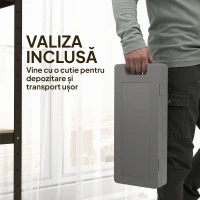 Set gantere HOMCOM 6 kg cu mâner antialunecare și geantă, multicolor(m-6)