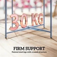 Outsunny Steel Removable Tray Top Garden Table - Blue Grey(m-5)