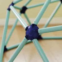 AIYAPLAY Kopuła wspinaczkowa Ø182,5 cm, odporna na UV, wodoodporna, zestaw wspinaczkowy dla dzieci do 90 kg, dla 3–8 lat, tworzywo sztuczne, niebieski(m-9)