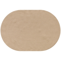 HOMCOM Covor pentru Living 170x120 cm Lavabil la Mașină Țesut Manual Stil Rustic Covoraș pentru Living Dormitor Bej