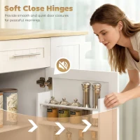 HOMCOM Mobilna Wyspa Kuchenna, Rozsuwana Powierzchnia, Drzwi Szafki, Szuflady, Uchwyt na Ręcznik, Wózek Kuchenny z MDF, Biały(m-6)