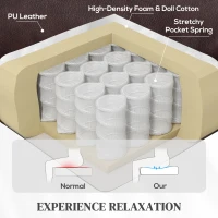 HOMCOM Power Lift Recliner Chair with Vibration Massage, Heat, USB - Brown(m-6)