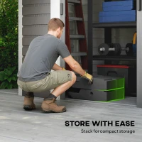 Outsunny Stojak na parasol 2-częściowy Wodoodporny Obciążniki, Stojak na parasol boczny(m-8)