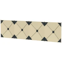 Outsunny Camping Windbreak Pop Up Windbreaker Blocker with Ropes Pegs for Beach Caravan Outdoor 480 x 120 cm(m-11)