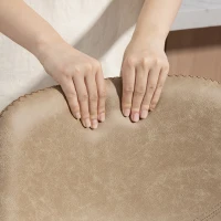 HOMCOM Bar Stools Set of 2, PU Leather Dining Stools with Backrest, Footrest, for Kitchen, Counter, Breakfast Bar, Light Brown(m-8)