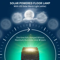 Outsunny Lampa solarna rattanowa, lampa solarna z czujnikiem światła, anty-UV, wodoodporna lampa ogrodowa LED do balkonu, tarasu, stalowa, szara(m-5)