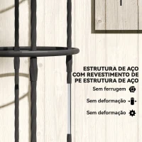 Outsunny Conjunto de 2 Obeliscos de Jardim em Aço 1,74 m Treliças para Plantas Trepadeiras Rosas para Exterior Pátio Preto(m-6)