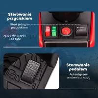 HOMCOM Elektro Quad dla dzieci, 12V, USB, Czerwony(m-7)