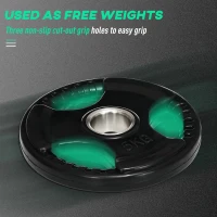 SPORTNOW Hantelka, 2 szt., 5 kg na hantelkę, trzy uchwyty, ochronne pokrycie gumowe, metal(m-4)