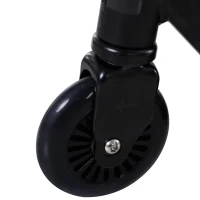 HOMCOM Trotinetă Pro pentru stunt, trotinetă pentru tricks freestyle, aluminiu, metal, piele ecologică, pentru copii și adulți, negru(m-5)