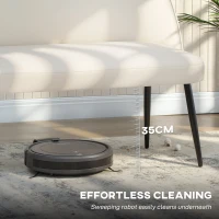 HOMCOM Sofa 2-osobowa, nowoczesna tapicerowana kanapa z ramą z metalu i drewna, obicie z aksamitnego materiału, Beżowa(m-7)