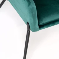 E-STYLO Poltrona moderna in velluto, ideale per arredare con eleganza soggiorni, salotti e zone living(m-4)