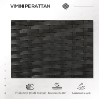 Outsunny Mobilier de Terasa pentru 2 Persoane cu Masa de Ceai(m-4)