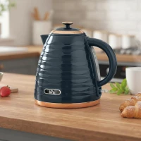 HOMCOM 3kW Rapid Boil Honeycomb Kettle - Dark Blue(m-2)