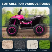 HOMCOM Elektro-Quad dla dzieci, USB, motocykl z muzyką(m-5)