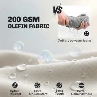 Outsunny Zestaw mebli ogrodowych aluminiowych dla 4 osób, wodoodporny, głębokie siedziska z sofą, fotelami i stolikiem(m-5)