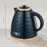HOMCOM 3kW Rapid Boil Honeycomb Kettle - Dark Blue(m-3)
