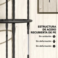 Outsunny Juego de 2 Obeliscos de Jardín de Acero 1,74 m Enrejados para Plantas Trepadoras Rosas para Exterior Patio Negro(m-6)