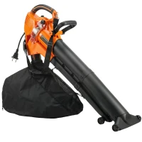 Outsunny 3-în-1 Suflantă, Aspirator, Tocător pentru Frunze 3000W, Ușor(m-1)