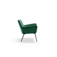 E-STYLO Poltrona moderna in velluto, ideale per arredare con eleganza soggiorni, salotti e zone living(m-6)