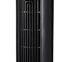 HOMCOM Ventilador de coluna silencioso 45 W 3 modos 3 velocidades controle remoto oscilante 70° temporizador e display LED 96 cm preto(m-4)