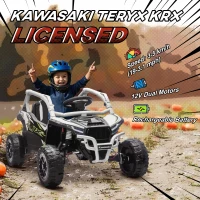 AIYAPLAY 12V Elektryczny Pojazd Terenowy dla Dzieci, Pilot, Światła LED, Muzyka, Klakson, dla Dzieci 3-8 Lat, Szary(m-4)