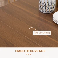 HOMCOM Stół jadalniany rozkładany stół jadalniany stoł Mobilny stół Nowoczesny design 180cm x 85cm x 75cm Biały(m-6)