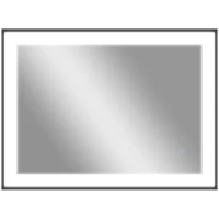 HOMCOM Oglindă de Baie cu Lumină LED 80x60 cm cu 3 Culori de Lumină Funcție Antiabur Funcție Memorie IP44 Orizontal/Vertical(m-1)