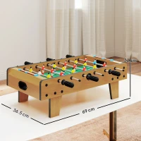 HOMCOM Fotbal de Masă Pliabil pentru Adulți și Copii din MDF 69x36.5x22 cm(m-3)