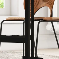 HOMCOM Stół dla 4-6 Osób, Składany Stół na Kółkach, Stelaż ze Stali, 52,5-120 x 80 x 73 cm, Szary(m-8)