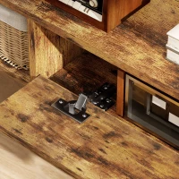 HOMCOM 120 cm Floating TV Unit for TVs up to 50 Inch - Rustic Brown(m-9)