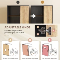 HOMCOM Tall Kitchen Cupboard, Freestanding Kitchen Pantry Cabinet with Adjustable Shelves, Drawers and Soft Close Door, 160cm(m-7)