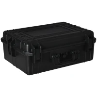 Valise antichoc - mallette d'extérieur appareil photo - mousse prédécoupée - étui rigide étanche appareil photo - PP noir(m-12)