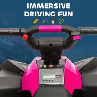 HOMCOM Elektro-Quad dla dzieci, USB, motocykl z muzyką(m-6)