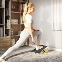 SPORTNOW Schrägbrett für Entlastungs-Übungen, 4 verstellbare Winkel, rutschfest, Holz(m-8)