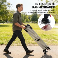 Outsunny Pavillon 3 x 3 m Wasserdicht Stabil Winterfest Pop-up Faltpavillon, UV 50+ mit Tasche Sandsäcke(m-4)