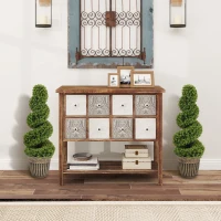 HOMCOM Set of 2 Artificial Plants, Topiary Spiral Boxwood Trees with Pot, for Home Indoor Outdoor Decor, 90cm(m-6)