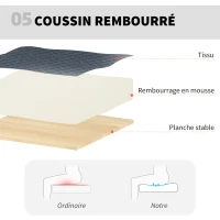 HOMCOM Scaun de birou ergonomic cu suport pentru picioare reglabil și brațe rabatabile, înălțime reglabilă, 59x62x99-119cm, gri(m-4)