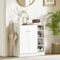 HOMCOM Szafka na buty z 4 półkami, komoda, mebel wielofunkcyjny(m-8)