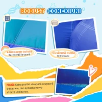 AIYAPLAY Castel Gonflabil Parc Acvatic 5-în-1, 360x250x195cm, Multicolor(m-5)