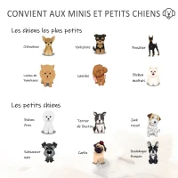 PawHut Méridienne canapé design pour chien chat avec coffre de rangement sur pied 57 x 34 x 36 cm noir zébré(m-6)