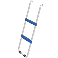 SPORTNOW Scala trampolino 2 gradini con gancio universale, 97x32x7 cm, Blu(m-7)