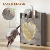 HOMCOM Kitchen Table, Folding Dining Table, with 4-Tier Shelves, Modern Drop-Leaf Table, Grey Wood Effect(m-6)