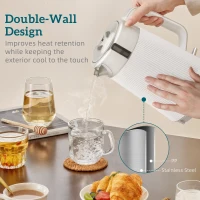 HOMCOM Electric Stainless Steel Kettle and Toaster Set, 3000W 1.7L UK Strix Thermostat Fast Boil Kettle w/ Limescale Filter, Cool Touch Body, 4 Slice Toaster with 7 Browning Levels, White(m-5)