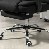 Vinsetto Six-Point Massage and Heated Office Chair - Black(m-12)