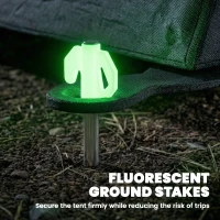 Outsunny Nadmuchiwany namiot dla 2-4 osób, szybkie rozstawianie, outdoorowy namiot z pompką, oknami z siatki, szpilkami i daszkiem(m-7)