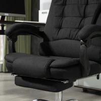 Vinsetto Six-Point Massage and Heated Office Chair - Black(m-11)
