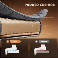 Vinsetto Heated 6 Points Vibration Massage Executive Office Chair Adjustable Swivel Ergonomic High Back Desk Chair Recliner with Footrest Grey(m-6)